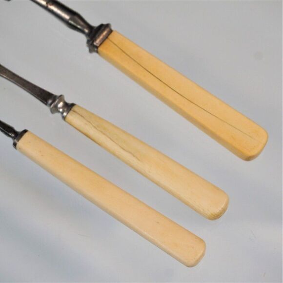 Antique 2 Nut Picks And 1 Fork Bakelite Handles Grandmas Kitchen - Picture 7 of 9